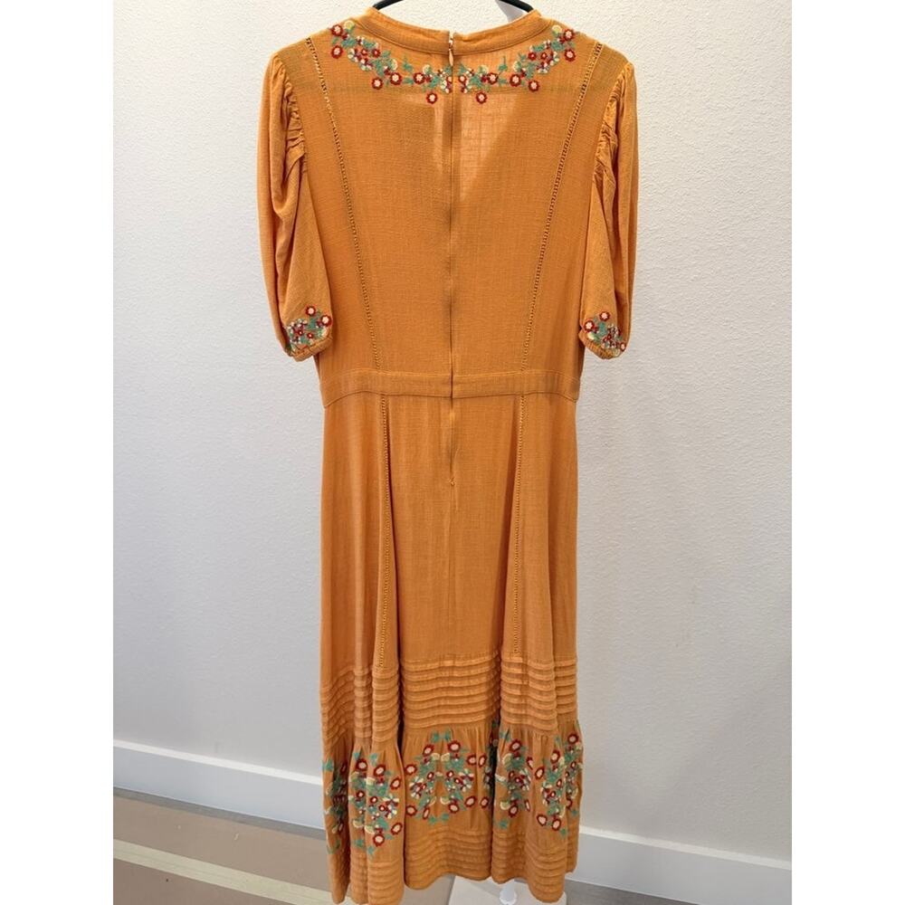 Ollari New York Embroidered Midi Dress - Size S - Picture 8 of 8